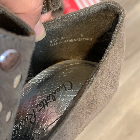 CHARLOTTE RUSSE neutral color studded heels for women Size 6 - Picture 3 of 9